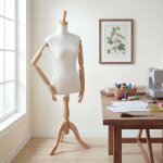 Mannequin de couture hwc - q23, avec bras et mains articul�s ; torse de mannequin de vitrine f�minin, ...