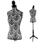 Mannequin de couture de tailleur buste torse fminin t220 mousse, motif baroque