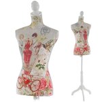 Mannequin de couture de tailleur buste torse fminin t222 fibre de verre, motif femmes