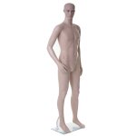 Mannequin de vitrine hwc - e37, masculin, homme, poup�e de grandeur naturelle, d�co, mobile 185cm