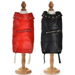 Manteau d'hiver de luxe en faux pu pour chien, epais, doux, rembourré, petit, chaud, coupe - vent, parka ... Manteau d'hiver de luxe en faux pu pour chien, epais, doux, rembourré, petit, chaud, coupe - vent, parka ...