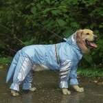 Manteau impermable pour grand chien avec bandes rflchissantes, combinaison avec queue, veste etanche ...
