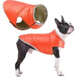 Manteau r�versible pour chien, veste d'hiver chaude et imperm�able pour chiot, v�tements pour animaux ...