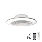 Mantra alisio xl plafonnier led a intensit� variable et ventilateur r�versible 58 w cc, blanc, t�l�commande, ...