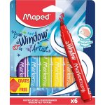 Maped etui de 6 marqueurs pour vitre marker'peps window 2mm