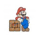 Super mario - mario & brick - horloge murale m�tal
