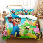 Super mario ensemble de housse de couette game roleimprim�� literie housse de couette pour literie decro, ...