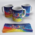 Mario kart dluxe mug - cadeau pour les fans de la saga super mario kart céramique 330ml Mario kart dluxe mug - cadeau pour les fans de la saga super mario kart céramique 330ml