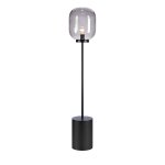 Markslojd brooklyn lampadaire 1 lumi�re noir, fum�e