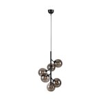 Markslojd callisto plafonnier suspension glass globe 6 lumi�re noir, fum�e