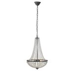 Markslojd grs107027 - plafonnier lustre en cristal a 2 ampoules noir sable, e14
