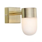 Markslojd menton - applique de salle de bain a 1 lumi�re en laiton ip44, g9