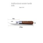 Marron - couteau fait a la main multifonction d'extérieur en acier inoxydable, manche en bois, couteau ... Marron - couteau fait a la main multifonction d'extérieur en acier inoxydable, manche en bois, couteau ...