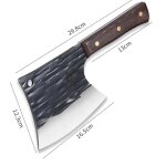 Marteau forg - couteau de cuisine sophia en acier inoxydable, hachoir, hacher, machette, os de viande, ...