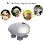 Masseur de tte electrique multifonctionnel usb, pour animal de compagnie, chat, chien, vibration du ...