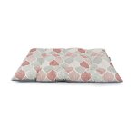 Matelas bomb� pour chien - polyester obi rouge gris 55 x 90 cm