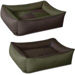 Max quattro 2en1, bordeaux / gris, m env. 70x55 cm, panier corbeille, lit pour chien, coussin de chien ...