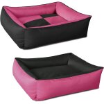 Max quattro 2en1, rose / noir, m env. 70x55 cm, panier corbeille, lit pour chien, coussin de chien Max quattro 2en1, rose / noir, m env. 70x55 cm, panier corbeille, lit pour chien, coussin de chien
