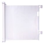 Maxxpro portail extensible � 11 x 160 x 86 cm � commande avec 1 bouton � flexible � blanc