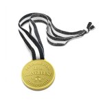 Medaille d'or resine la bringueuse ruban 10. 5cm
