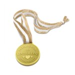 Medaille d'or resine l'emmerdeuse ruban 10. 5cm