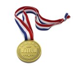 Medaille d'or resine raleur ruban france 10. 5cm