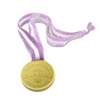 Medaille d'or resine sale gosse ruban 10. 5cm