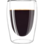 Melitta lot de 2 verres en borosilicate pour caf long 200 ml transparent