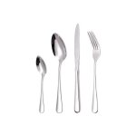 M�nag�re - inox - 24 pi�ces - acier inoxydable - compatible lave - vaisselle - argent