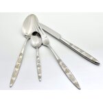 Mnagre 24 pices - service de table - acier inox - fourchettes - cuillres - couteaux table - set couvert ...