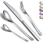 M�nag�re 4 pi�ces, ensemble de couverts en acier inoxydable, ensemble cuill�re, couteau et fourchette, ...