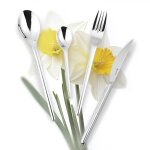 M�nag�re en inox argent 24 pi�ces