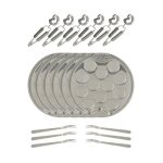 Menastyl - service a escargots 18 pi�ces en acier inoxydable - standard - taille unique - multicolore ...