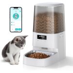 Meowserve s20 distributeur automatique pour chat 5 l u2013 programmable avec application, acier inoxydable ...