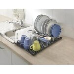 Metaltex 325426039 egouttoir wingtex avec bac de r�cup�ration de l'eau argent