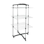Metaltex - faro plus / 405773039 - s�choir a linge - 3 etages - argent / noir import allemagne