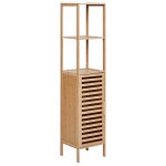 Meuble de salle de bain en bois de bambou clair owasso Meuble de salle de bain en bois de bambou clair owasso