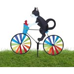 Mevronisshop - lot de 2 moulins a vent 3d r�sistants aux intemp�ries - v�lo animal - carillon eolien ...