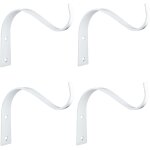 Mevronisshop - lot de 4 crochets muraux en m�tal pour suspendre des plantes, des lanternes, des mangeoires ...