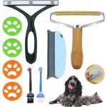 Mevronisshop - lot de 9 brosses a poils d'animaux - brosse magique pour poils d'animaux - brosse a v�tements ...