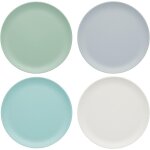 Mevronisshop - assiettes en mélamine 'incassable', 23 cm - couleurs 'classics' (lot de 4) Mevronisshop - assiettes en mélamine 'incassable', 23 cm - couleurs 'classics' (lot de 4)