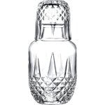 Mevronisshop - audrey crystal ensemble carafe et verre de chevet en cristal avec pichet et gobelet, 2 ...