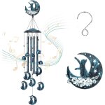 Mevronisshop - carillon eolien comm�moratif pour chat pour l'ext�rieur, cadeau pour femme, grand - m�re, ...