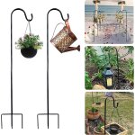 Mevronisshop - crochet de berger, 81, 5 cm crochets de jardin avec base a 3 griffes, r�glables en hauteur ...