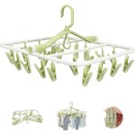 Mevronisshop - etendoir chaussette avec 20 clips, s�choir tourniquet, etendoir a linge pliable, etendoir ...