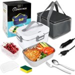 Mevronisshop - lunch box chauffante electrique 1. 8 l, 4 en 1 12v / 24v / 220v 240v gamelle chauffante, ...
