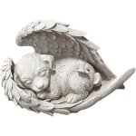 Mevronisshop - statue pierre comm�morative pour animaux, d�coration jardin exterieur, r�sine decoration ...