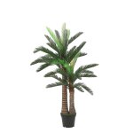 Mica decorations fausse plante - palmier cycas plante artificielle - h150 x �100 cm - vert