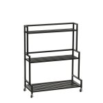Mica decorations greenrax meuble de rangement sur roulettes - etagere rangement pour plantes interieur, ...