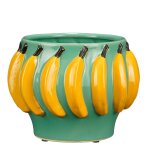 Mica decorations moza cache - pot int�rieur - h18 x Ø24 cm - c�ramique - vert clair